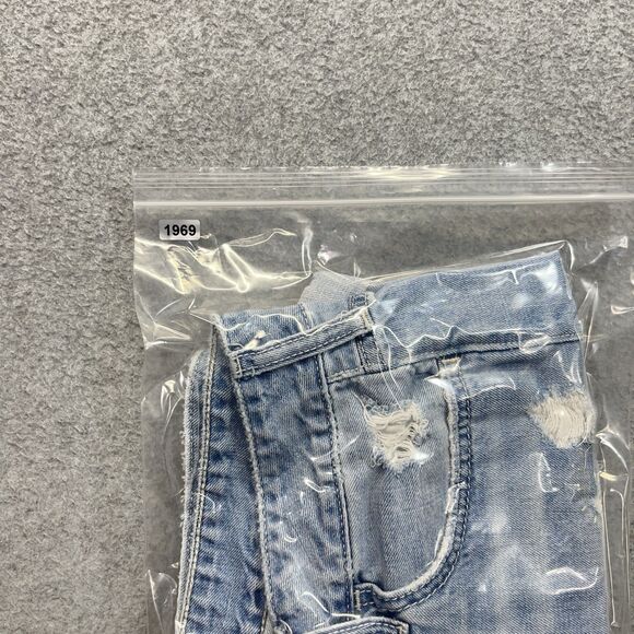 Hollister Easy Fit Boyshort Shorts Women’s 31 Low Rise Light Wash Button Fly - Picture 15 of 15